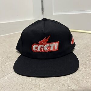 Cactus Jack by Travis Scott Cacti Logo Hat 'Black'